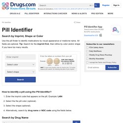 Pill Identification Wizard from Drugs.com