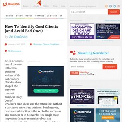 How To Identify Good Clients (and Avoid Bad Ones) - Smashing Magazine