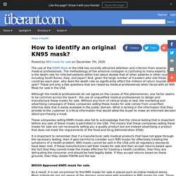 How to identify an original KN95 mask?