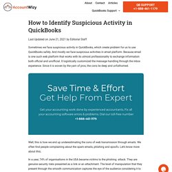 How to Identify Suspicious Activity in QuickBooks