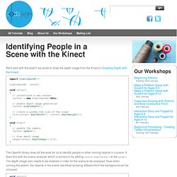 Identifying People in a Scene with the Kinect - Learning