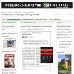 Identifying Scholarly Sources - Scholarly Sources - LibGuides at University of Wisconsin-Green Bay