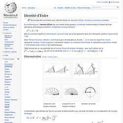 Identité d'Euler