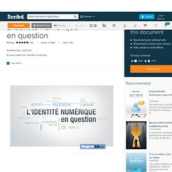 Ebook "L'identité numérique en question"