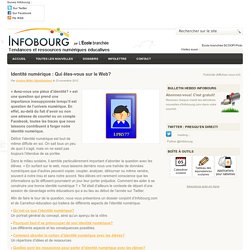 Infobourg : Qui êtes-vous sur le Web?