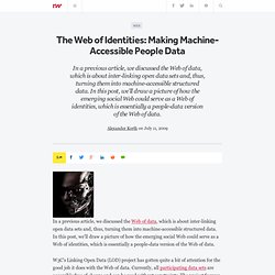 The Web of Identities: Making Machine-Accessible People Data