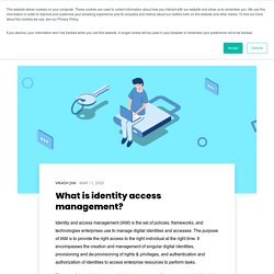 What is identity access management?