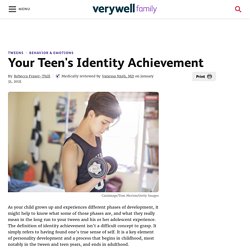 Identity Achievement and Your Teen