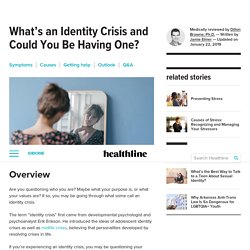 Identity Crisis: Definition, Symptoms, Causes, and Treatment