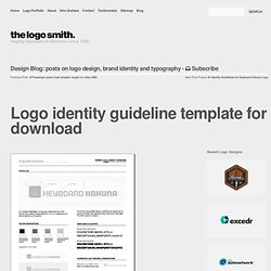 Logo identity guideline template for download