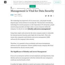 How Identity and Access Management is Vital for Data Security