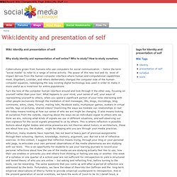 Identity and presentation of self