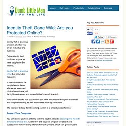 Identity Theft Gone Wild: Are you Protected Online?