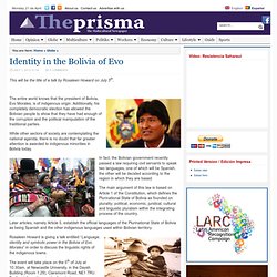 Identity in the Bolivia of Evo - ThePrisma.co.uk