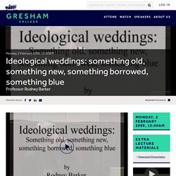 Ideological weddings: something old, something new, something borrowed, something blue