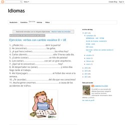 Idiomas: Ejercicios