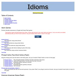 Idioms: English idiomatic expressions for ESL/EFL students