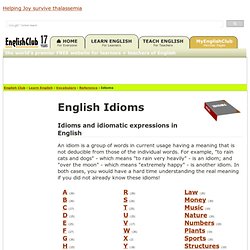 Idioms