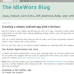 Creating a simple android app with 2 buttons