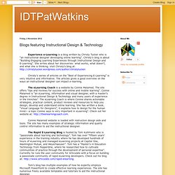 Blogs featuring Instructional Design & Technology