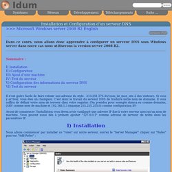 serveur DNS 2008