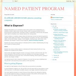 ELAPRASE (IDURSULFASE) pharma consulting companies