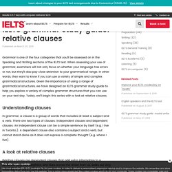 IELTS grammar study guide: relative clauses