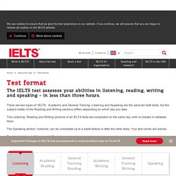 IELTS test format