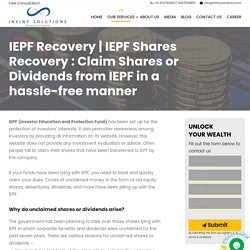 Recovery of Shares From IEPF
