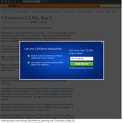 If Enterprise 2.0 Fits, Buy It