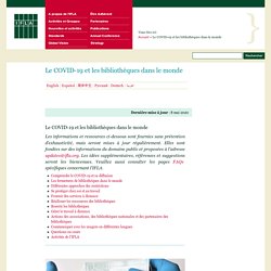 Le COVID-19 et les bibliothèques dans le monde