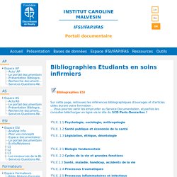 Bibliographies des UE- NB Pas d'accès au texte intégral !