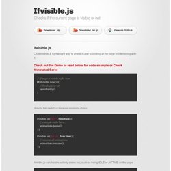 Ifvisible.js