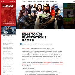 IGN's Top 25 PlayStation 3 Games