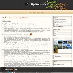 II. Avantages et Inconvénients - Tpe-Hydroliennes