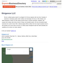 IIInigence LLC Software Development Company Valencia California USA