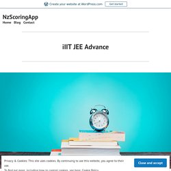 iIIT JEE Advance – NzScoringApp