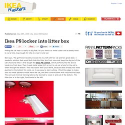 Ikea PS locker into litter box