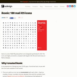 ikonic: 180 real iOS icons
