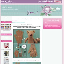 How to: teddy bear recycled glove