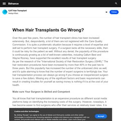 ILHT Hair Transplant on Behance