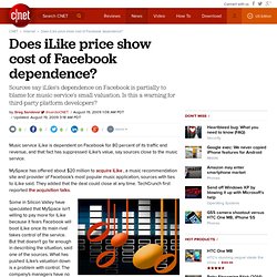 Does iLike price show cost of Facebook dependence?