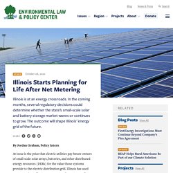 10/6/20: IL Starts Planning for Life After Net Metering
