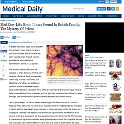 Mad Cow-Like Brain Illness Found In British Family: The Mystery Of Prions