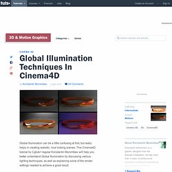 Global Illumination Techniques In Cinema4D