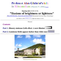 Illusion of brightness or lightness