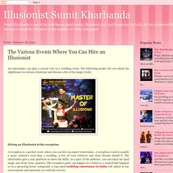 Illusionist Sumit Kharbanda: The Various Events Where You Can Hire an Illusionist