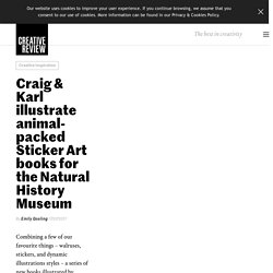 Craig & Karl illustrate animal-packed Sticker Art books for NHM
