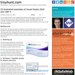 25 illustrated examples of Visual Studio 2010 and .NET 4