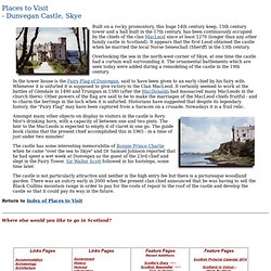 Illustrated Guide to Places to Visit - Dunvegan Castle, Skye
